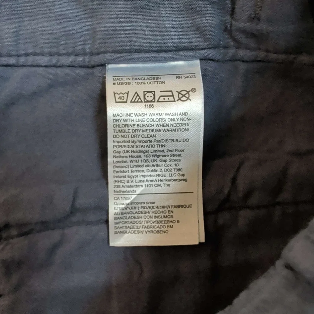 Banana Republic Cargo Shorts Mens 33 Blue Cotton Utility Side Cinch